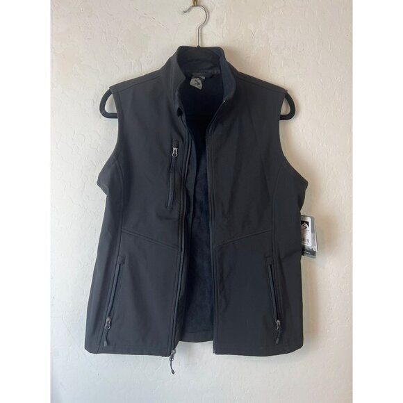Storm Creek Women Sz Medium Black Winter Vest Outdoor Wear NWT W Stretch Fabric - Picture 1 of 6